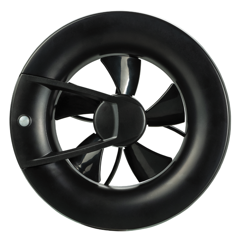 Blauberg O2 black - Intelligent axial fans for extract ventilation