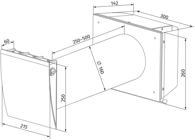 Blauberg Vento Eco Comfort S Pro - Dimensions