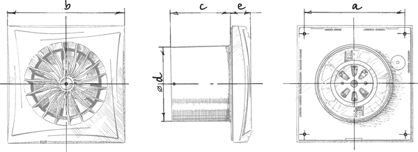 Blauberg Sileo 100 H - Dimensions