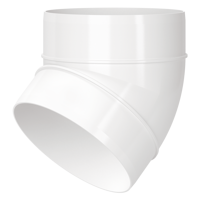 Plastic ductwork - Air distribution - Blauberg BlauPlast RB 100/45°